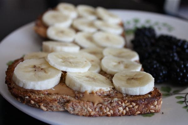 Breakfast Toast Banana:PB:Flax - recipe - 2