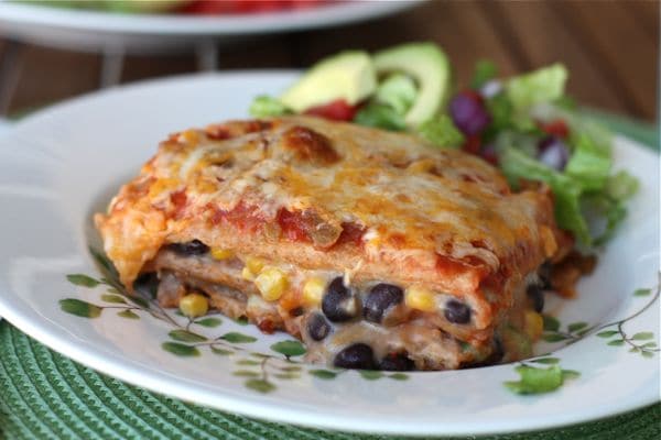 Bush's Two-Bean Vegetarian Mexican Lasagna