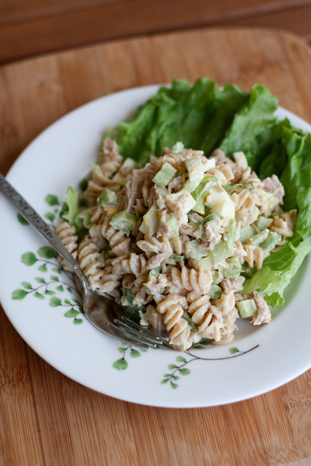 Creamy Tuna Pasta Salad With Greek Yogurt