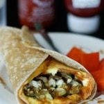 Roasted Zucchini and Feta Frittata Wrap | aggieskitchen.com  #eggs #wrap #zucchini #breakfast #vegetarian