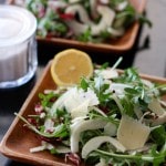 Shaved Fennel and Arugula Salad | AggiesKitchen.com  #salad #healthy #summer