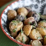 Mustard and Chive Potato Salad | AggiesKitchen.com #potato #salad #summer #recipe
