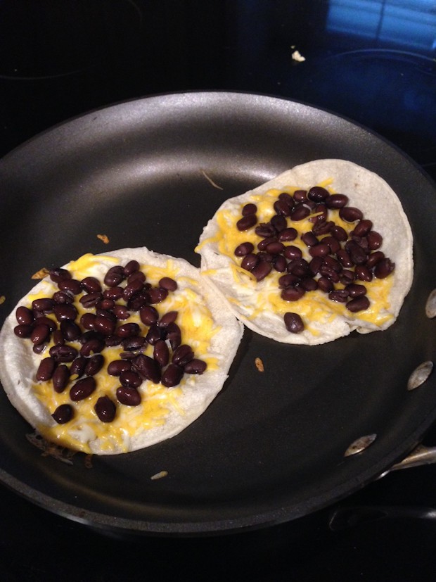 Black Bean and Egg Tostadas