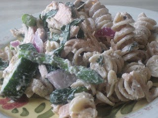 Creamy salmon pasta salad is a quick and easy salmon recipe, perfect for serving as a healthy main dish or side dish