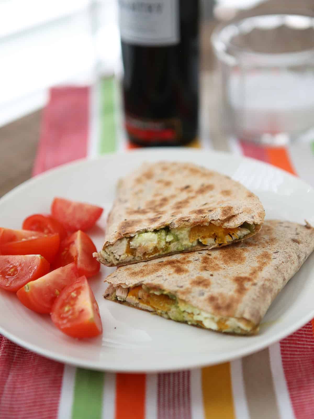 Pesto Chicken Quesadillas Aggie's Kitchen