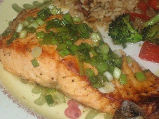 Key West Grilled Salmon - a quick, healthy and flavorful dinner! Comes together easily, great for trying to incorporate salmon into your diet.