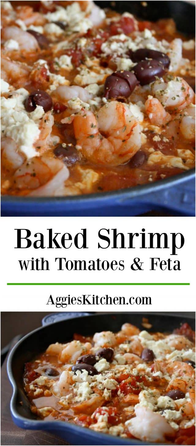 Take your seafood to a whole new level with this Ellie Krieger’s Baked Shrimp with Tomatoes and Feta dish. A healthy one-pan meal perfect for weeknights! Recipe via aggieskitchen.com