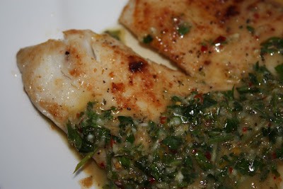 Tilapia with Bonefish Grills Chimichurri Sauce Tilapia with Bonefish Grills Chimichurri Sauce