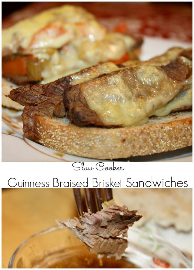 Slow Cooker Guinness Braised Brisket Sandwiches