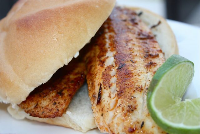 Blackened Tilapia Sandwich