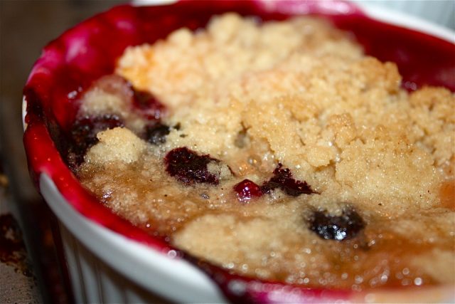 Nothing screams summertime like a Blueberry Peach Crumble (don't forget the scoop of vanilla ice cream!)
