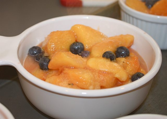 Nothing screams summertime like a Blueberry Peach Crumble (don't forget the scoop of vanilla ice cream!)