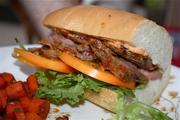 Harissa Steak Sandwich