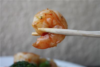 Shrimp, Broccoli and Edamame Stir Fry