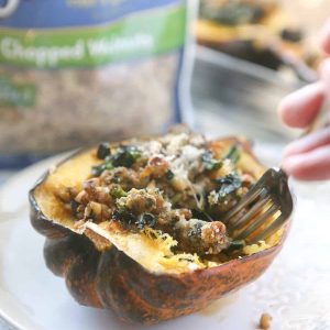 sausage stuffed acorn squash recipe