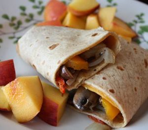 Tortilla Egg Wraps with Mushrooms and Olives - Bowl of Delicious