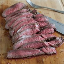 London Broil with Mustard, Balsamic Vinegar and Garlic Marinade-image