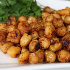 Pan Fried Cajun Chickpeas