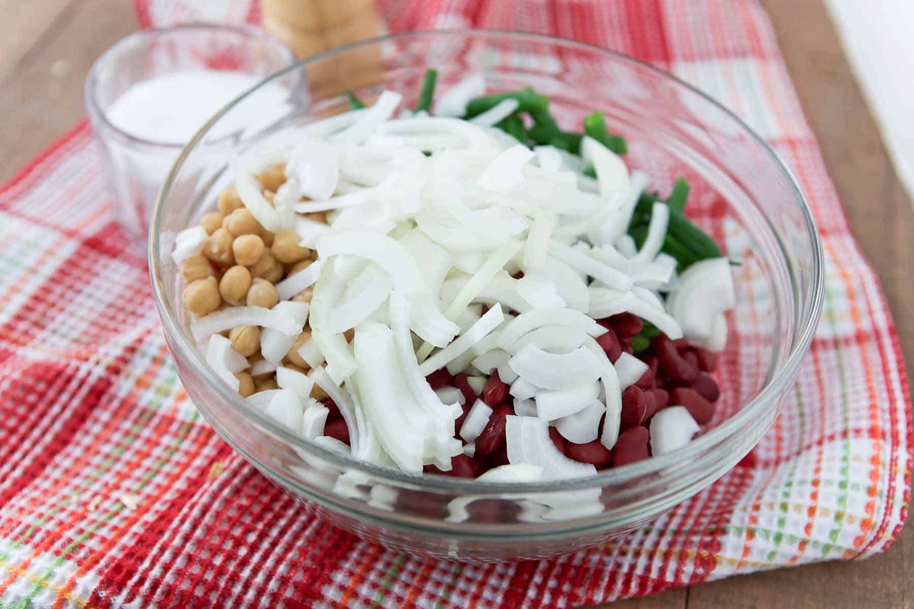 Three Bean Vidalia Onion Salad