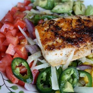 Blackened Fish Taco Salad