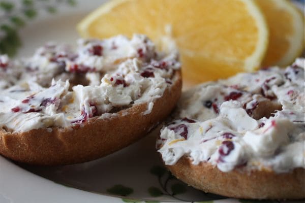 This Cranberry Nut Cream Cheese Spread is a festive addition to your breakfast or brunch this holiday season!