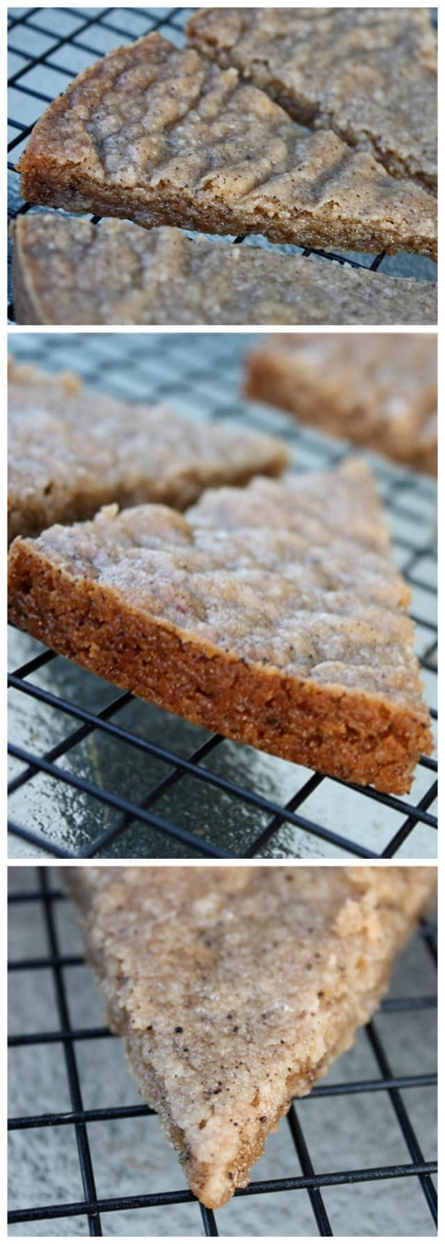 Espresso Shortbread Cookies With Irish Whiskey Glaze