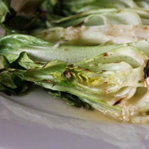 Grilled Baby Bok Choy with Asian Sesame Vinaigrette