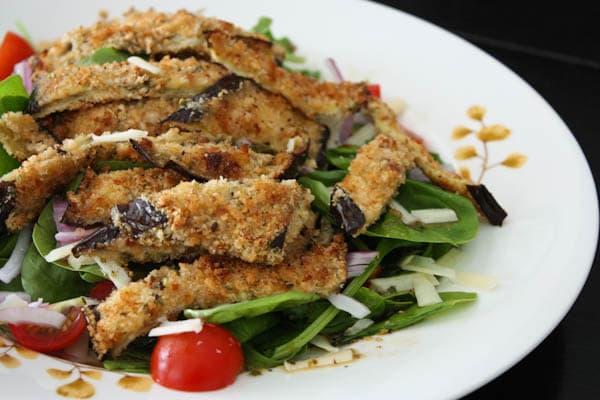 Spinach and Eggplant Salad