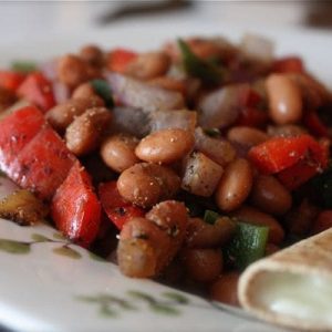 Cheese Quesadillas with Pintos & Peppers