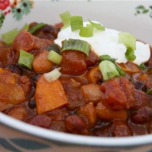 Slow Cooker 3-Bean Pumpkin Chili