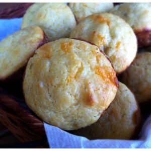 Roasted Chile and Cheddar Corn Muffins