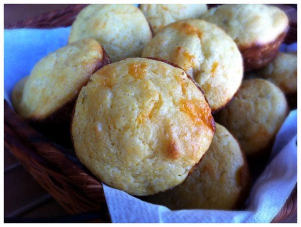 roasted chile and cheddar corn muffins
