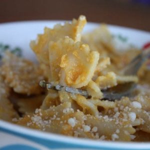 Bowties with Creamy Pumpkin and Parmesan