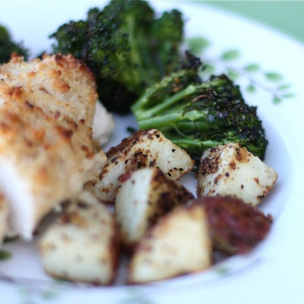 Dinner turned out a little extra delicious with the help of mayonnaise in this recipe for Parmesan-Lemon Pepper Crusted Hellmann's Chicken