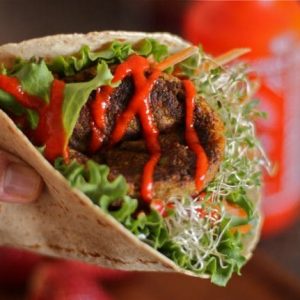 Veggie Burger Wraps