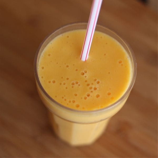 You Are My Sunshine Smoothie - my daughter's favorite smoothie