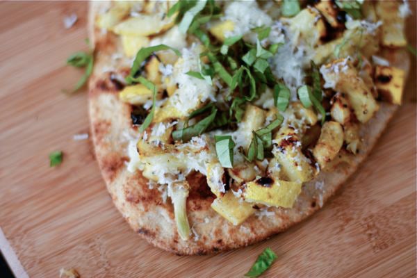 Grilled Summer Squash Pizza