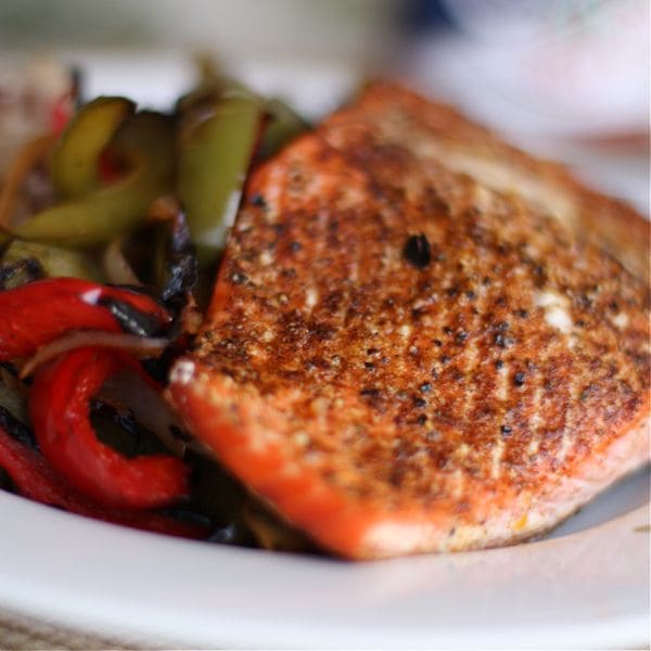 Blackened Salmon Fajita Bowl