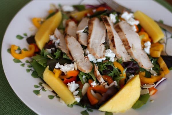 Grilled Chicken Summer Salad with Mango