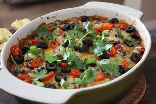 Hot Black Bean Fiesta Dip