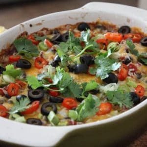 Hot Black Bean Fiesta Dip