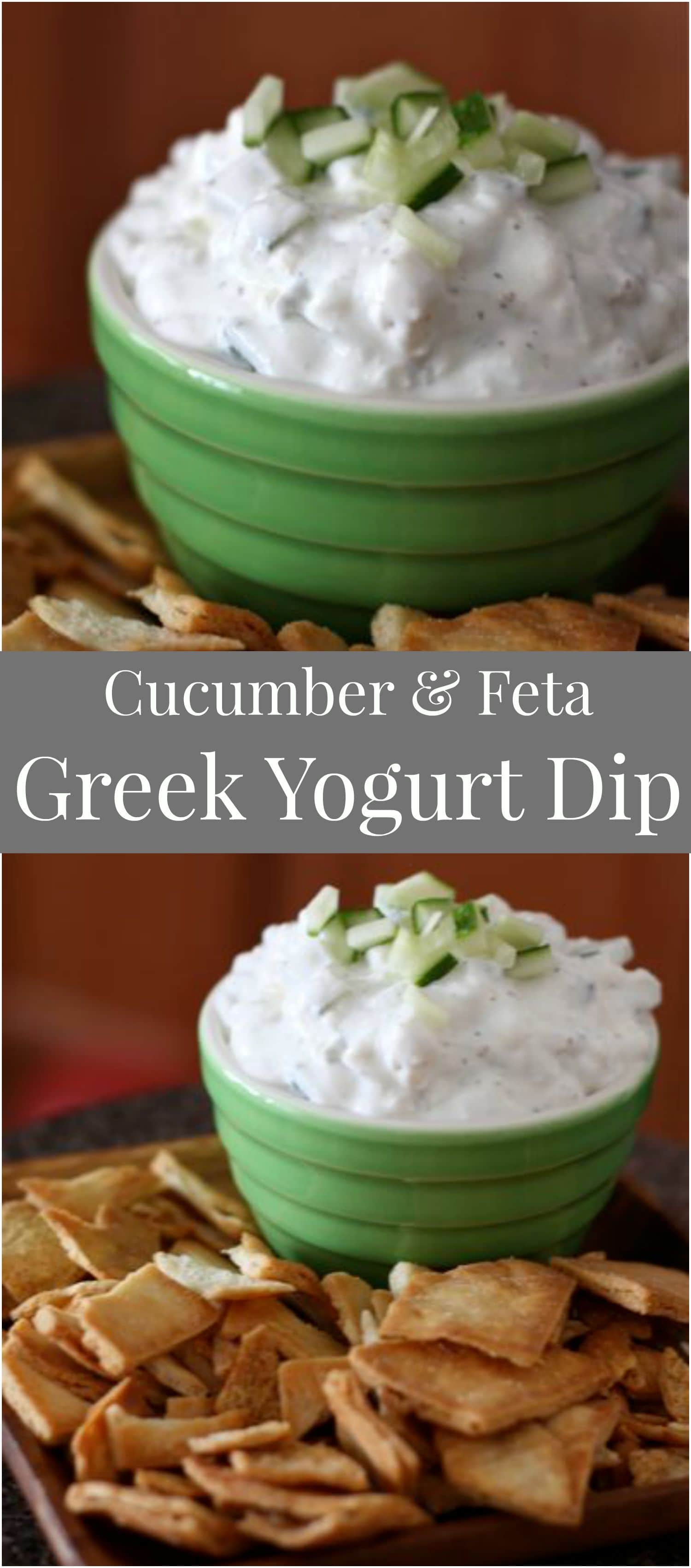 Cucumber and Feta Greek Yogurt Dip