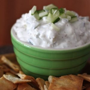 Cucumber and Feta Greek Yogurt Dip