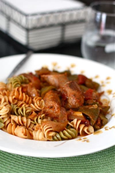 Slow Cooker Chicken Sausage And Peppers