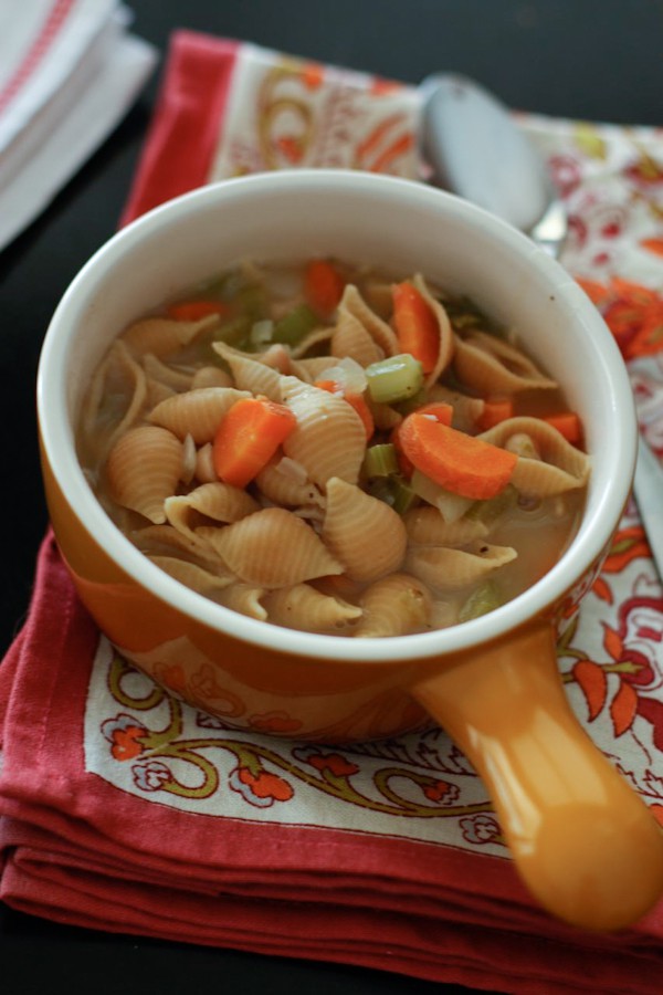 mexican soup with macaroni shells