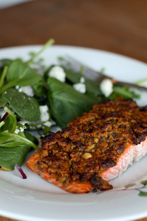 Grapefruit-Pistachio Crusted Salmon