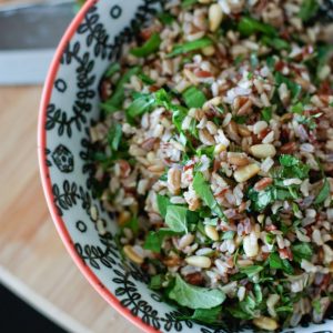 Herbed Wild Rice Salad with Toasted Pine Nuts