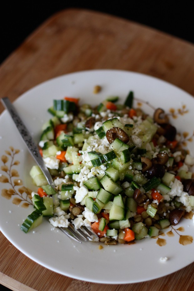 Mediterranean Lentil Salad Vegetarian Recipe   Mediterranean Lentil Salad Recipe Aggies Kitchen 4 