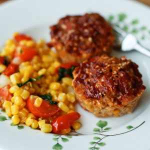 Mini Cheddar BBQ Turkey Meatloaf Muffins | Aggie's Kitchen