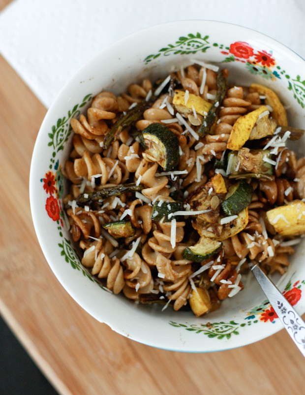 Roasted Vegetable Whole Wheat Pasta Salad